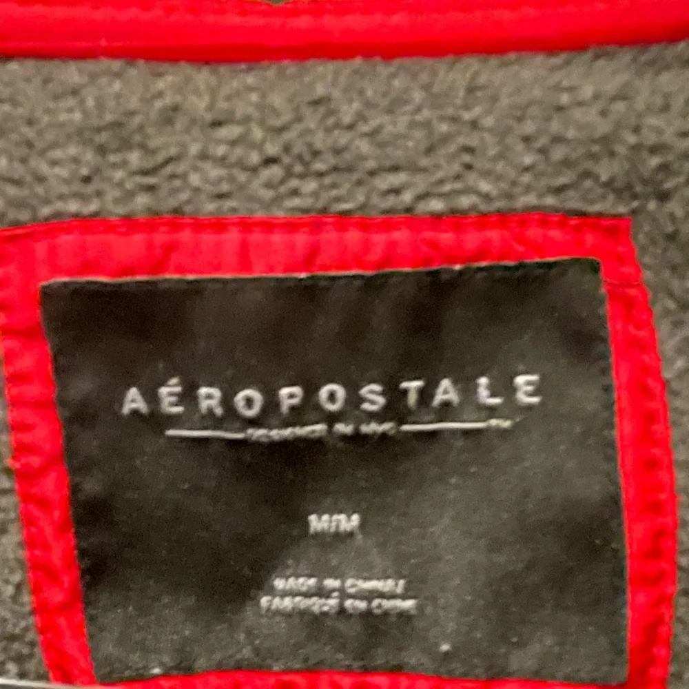 Aeropostale black and gray fleece jacket - Picture 3 of 5